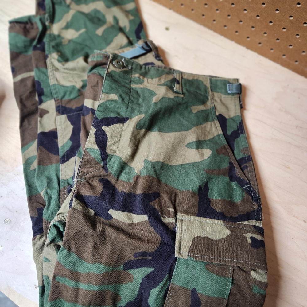 Vintage Military BDU Camouflage Cargo Pants